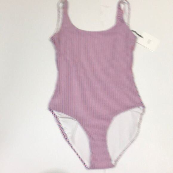 NWT ONIA KELLY ONE PIECE STRIPE PIQUE Size M - Picture 4 of 8